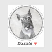 Schnauzer (Giant) - Cute Original Dog Art Sticker (Vel)