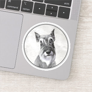 Schnauzer (Giant) - Cute Original Dog Art Sticker