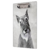 Schnauzer (Giant) schilderen - Dog Art Klembord (Links)
