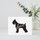 Schnauzer/Giant Schnauzer Love Briefkaart (Staand voorkant)