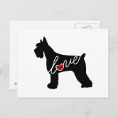 Schnauzer/Giant Schnauzer Love Briefkaart (Voorkant / Achterkant)
