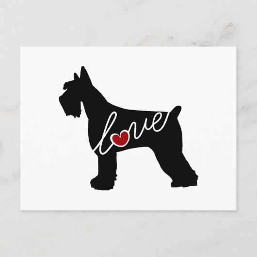 Schnauzer/Giant Schnauzer Love Briefkaart (Voorkant)