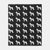Schnauzer (Giant Schnauzer) Love Fleece Deken (Voorkant)