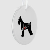 Schnauzer/Giant Schnauzer Love Ornament (voorkant)