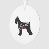 Schnauzer/Giant Schnauzer Love Ornament (voorkant)
