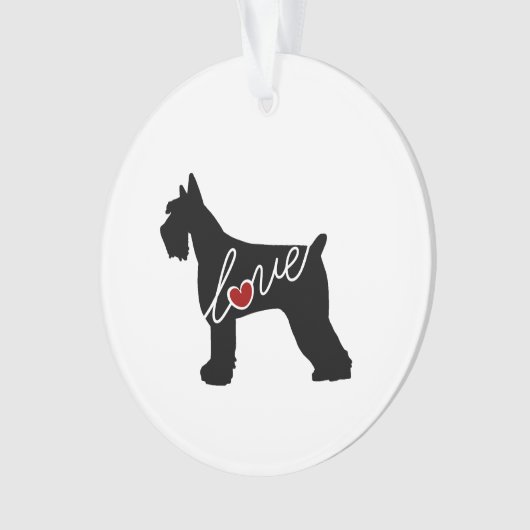 Schnauzer/Giant Schnauzer Love Ornament (voorkant)
