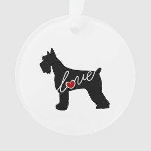 Schnauzer/Giant Schnauzer Love Ornament