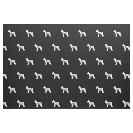 Schnauzer (Giant Schnauzer) Love Stof (Fat Quarter)