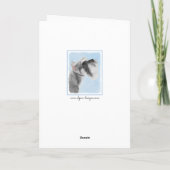 Schnauzer (Giant, Standard) schilderen - Dog Art Kaart (Achterkant)