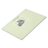 Schnauzer (Giant, Standard) Schinting - Dog Art no Notitieblok (Schuin)