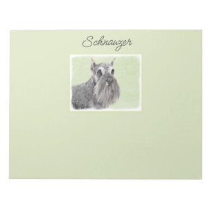 Schnauzer (Giant, Standard) Schinting - Dog Art no Notitieblok