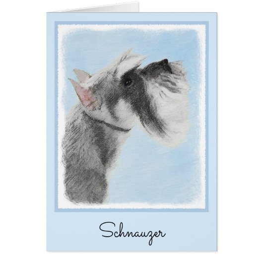 Schnauzer (Giant, Standard) Schnauzer - Dog Art (Voorkant)