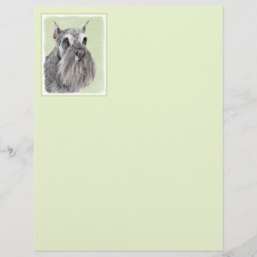 Schnauzer (Giant, Standard) Schnauzer - Dog Art (Voorkant)