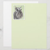 Schnauzer (Giant, Standard) Schnauzer - Dog Art (Voorkant / Achterkant)