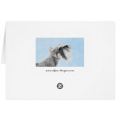 Schnauzer (Giant, Standard) Schnauzer - Dog Art (Achterkant Horizontaal)