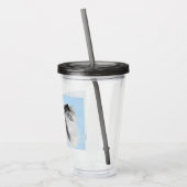 Schnauzer (Giant, Standard) Schnauzer - Dog Art Acryl Drinkbeker (Links)