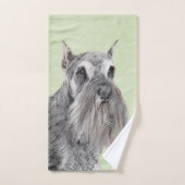 Schnauzer (Giant, Standard) Schnauzer - Dog Art Bad Handdoek (Handdoek)