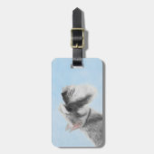 Schnauzer (Giant, Standard) Schnauzer - Dog Art Bagagelabel (Voorkant verticaal)