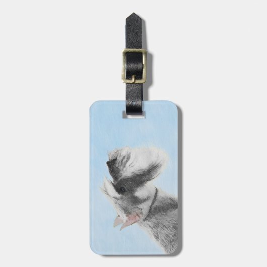 Schnauzer (Giant, Standard) Schnauzer - Dog Art Bagagelabel (Voorkant verticaal)