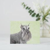 Schnauzer (Giant, Standard) Schnauzer - Dog Art Briefkaart (Staand voorkant)