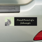 Schnauzer (Giant, Standard) Schnauzer - Dog Art Bumpersticker (Op auto)