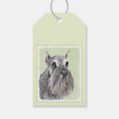 Schnauzer (Giant, Standard) Schnauzer - Dog Art Cadeaulabel (Achterkant)