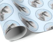 Schnauzer (Giant, Standard) Schnauzer - Dog Art Cadeaupapier (Rol Hoek)