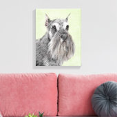 Schnauzer (Giant, Standard) Schnauzer - Dog Art Canvas Afdruk (Insitu (Woonkamer))