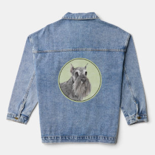 Schnauzer (Giant, Standard) Schnauzer - Dog Art Denim Jacket