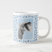 Schnauzer (Giant, Standard) Schnauzer - Dog Art Grote Koffiekop (Rechts)