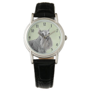 Schnauzer (Giant, Standard) Schnauzer - Dog Art Horloge