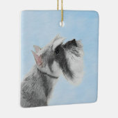 Schnauzer (Giant, Standard) Schnauzer - Dog Art Keramisch Ornament (Rechts)