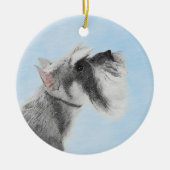 Schnauzer (Giant, Standard) Schnauzer - Dog Art Keramisch Ornament (Voorkant)