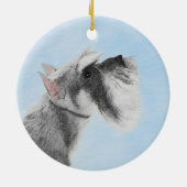 Schnauzer (Giant, Standard) Schnauzer - Dog Art Keramisch Ornament (Achterkant)