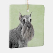 Schnauzer (Giant, Standard) Schnauzer - Dog Art Keramisch Ornament (Rechts)