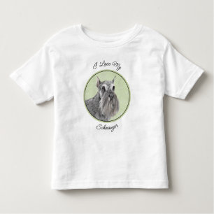 Schnauzer (Giant, Standard) Schnauzer - Dog Art Kinder Shirts