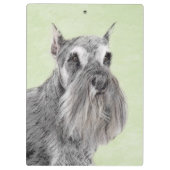 Schnauzer (Giant, Standard) Schnauzer - Dog Art Klembord (Achterkant)