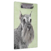 Schnauzer (Giant, Standard) Schnauzer - Dog Art Klembord (Rechts)