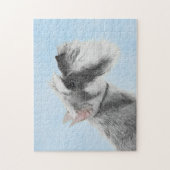 Schnauzer (Giant, Standard) Schnauzer - Dog Art Legpuzzel (Verticaal)