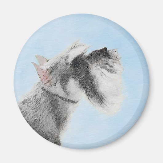 Schnauzer (Giant, Standard) Schnauzer - Dog Art Magneet (Voorkant)