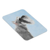 Schnauzer (Giant, Standard) Schnauzer - Dog Art Magneet (Rechterzijde)