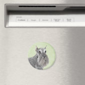Schnauzer (Giant, Standard) Schnauzer - Dog Art Magneet (Insitu (Vaatwasser))