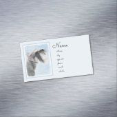 Schnauzer (Giant, Standard) Schnauzer - Dog Art Magnetisch Visitekaartje (Voorbeeld)