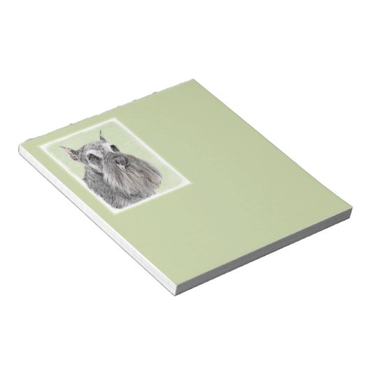 Schnauzer (Giant, Standard) Schnauzer - Dog Art Notitieblok (Schuin)