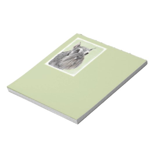 Schnauzer (Giant, Standard) Schnauzer - Dog Art Notitieblok (Linkerzijde)