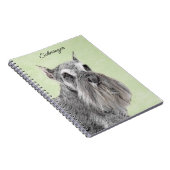 Schnauzer (Giant, Standard) Schnauzer - Dog Art Notitieboek (Rechterzijde)