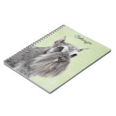 Schnauzer (Giant, Standard) Schnauzer - Dog Art Notitieboek (Linkerzijde)