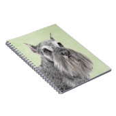 Schnauzer (Giant, Standard) Schnauzer - Dog Art Notitieboek (Rechterzijde)