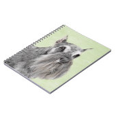 Schnauzer (Giant, Standard) Schnauzer - Dog Art Notitieboek (Linkerzijde)