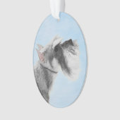 Schnauzer (Giant, Standard) Schnauzer - Dog Art Ornament (voorkant)